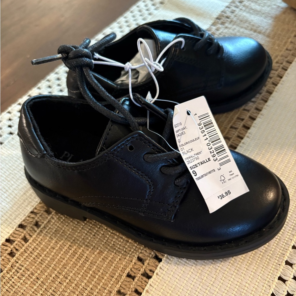 The children’s place black dress shoes